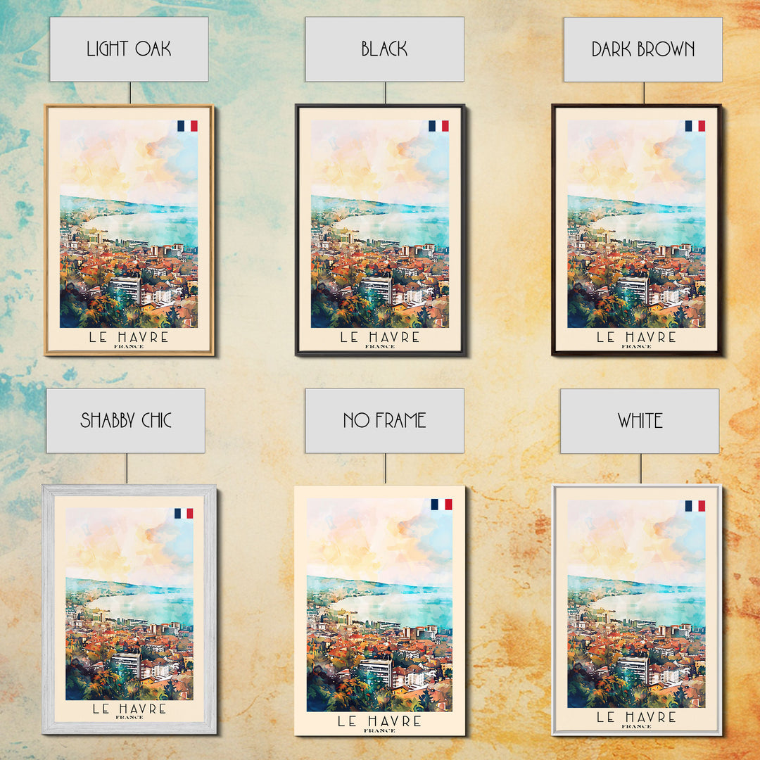 Lausanne Switzerland Travel Poster Framed Canvas Print, Scenic Landscape Art, Wall Decor, Home Decoration, Travel Print, Original Painting