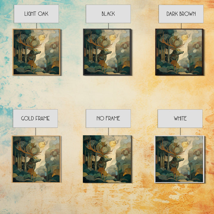 Giant Tree City Filled Framed Canvas Print, Fantasy Art, Statement Artwork, Living Room Decor, Abstract Art, Mythic, Wall Decor, FAN-1x1-57