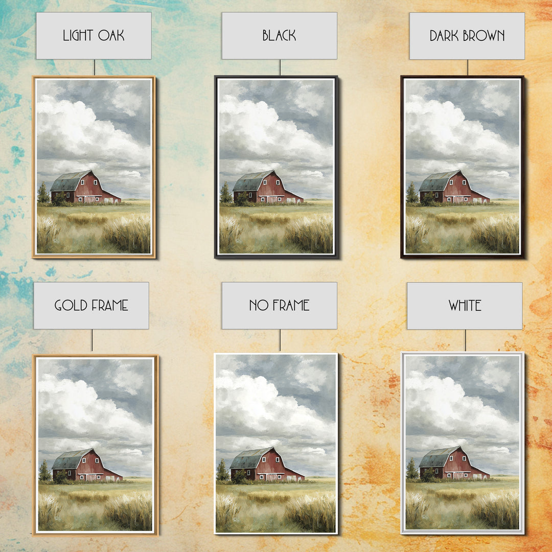 Cornfield under a Dramatic Summer Sky Canvas Print, Farmhouse Art, Minimalist Decor, Farmhouse Decor, Fine Art, Harvest, FAR-2x3-54