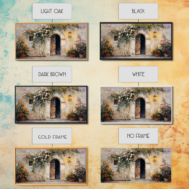 Rustic Door Covered Canvas Print, French Country Art, Statement Artwork, Farmhouse Decor, Fine Art, Country, Digital Art, FCA-2x1-61