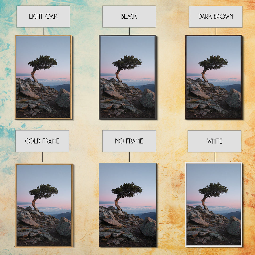 Mountain Trail Runner Framed Canvas Print, Fitness Studio Art, Gym Wall Art, Gym Decor, Fine Art, Motion, Luxury Decor, FSA-2x3-12