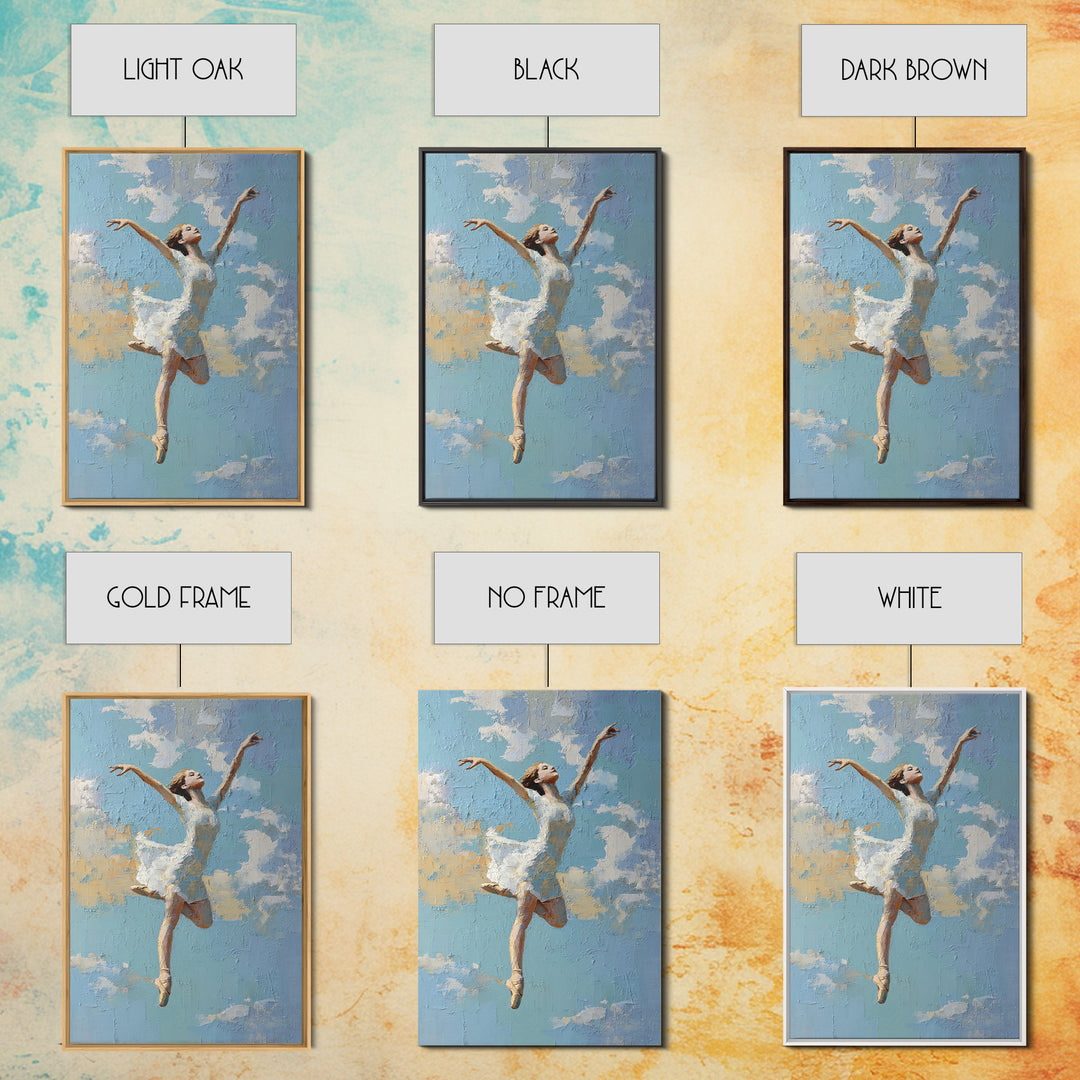 Dancer Leap with Painterly Energy Canvas Print, Fitness Studio Art, Luxury Decor, Gym Decor, Fine Art, Motion, Modern Wall Art, FSA-2x3-91