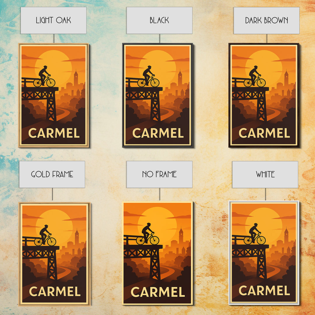Carmel Travel Poster, Canvas Print, Golden Travel Poster Art, Carmel Poster Print, Travel Art Print, Mid Century Wall Art, Wanderlust Decor