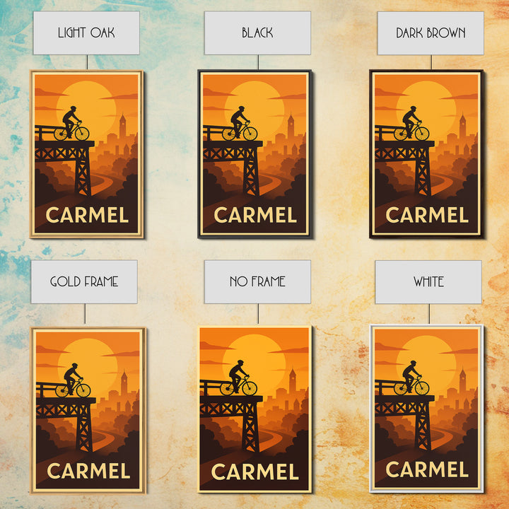 Carmel Travel Poster, Canvas Print, Golden Travel Poster Art, Carmel Poster Print, Travel Art Print, Mid Century Wall Art, Wanderlust Decor