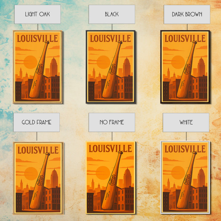 Louisville Kentucky Travel Poster, Canvas Print, Gold Art Deco Poster Art, Louisville Art Print, Travel Wall Decor, Wall Decor, Home Decor