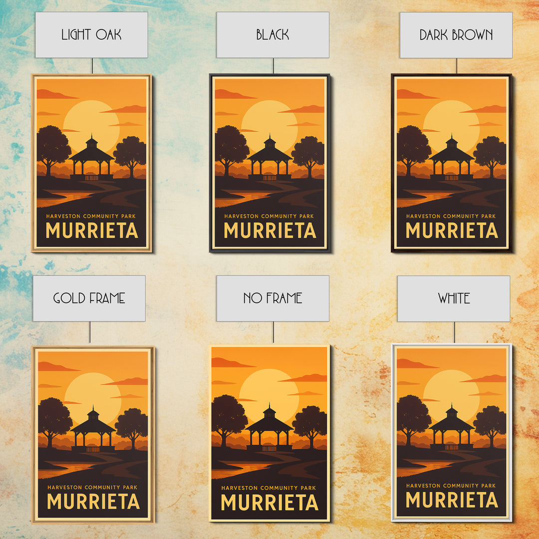 Murrieta Travel Poster, Canvas Print, Golden Travel Poster Art, Murrieta Wall Art, Travel Art Print, Retro Travel Print, Travel Wall Decor