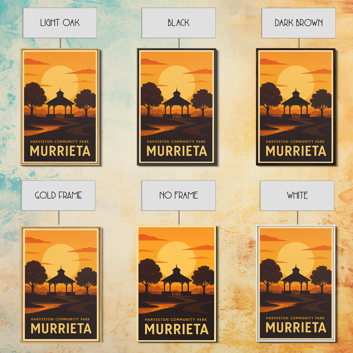 Murrieta Travel Poster, Canvas Print, Golden Travel Poster Art, Murrieta Wall Art, Travel Art Print, Retro Travel Print, Travel Wall Decor