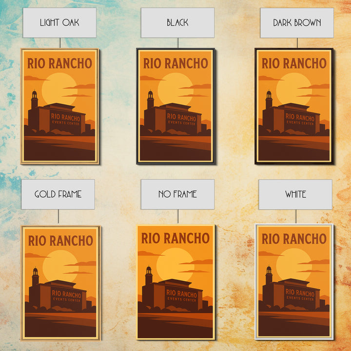 Rio Rancho New Mexico Travel Poster, Canvas Print, Vintage Deco Wall Art, Rio Rancho Poster Print, Mid Century Wall Art, Gift For Travelers