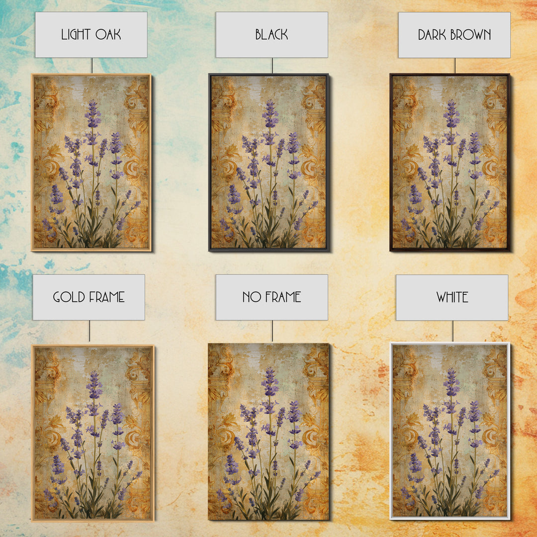 Lavender Field under Pale Sky Canvas Print, Guest Bedroom Art, Fine Art Print, Bedroom Decor, Watercolor Art, Guest, Poster, GBA-2x3-27