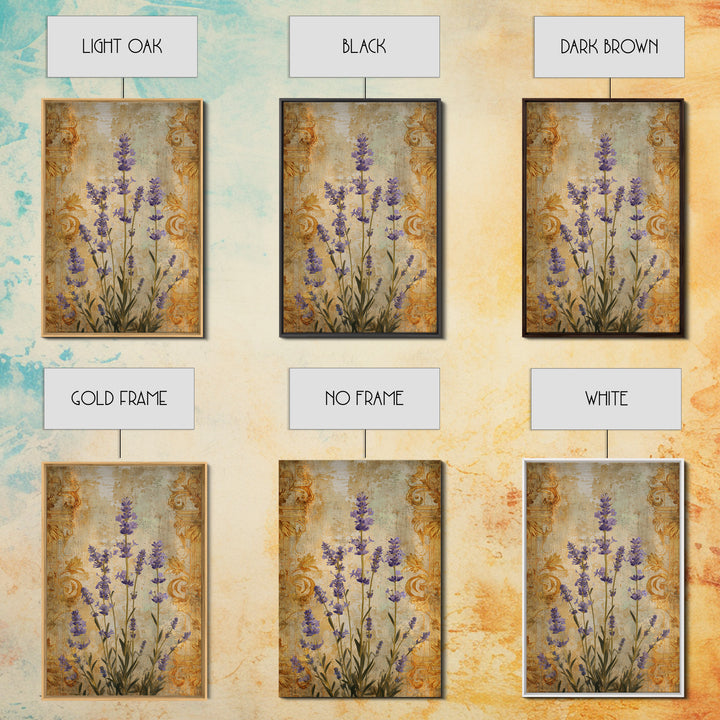 Lavender Field under Pale Sky Canvas Print, Guest Bedroom Art, Fine Art Print, Bedroom Decor, Watercolor Art, Guest, Poster, GBA-2x3-27