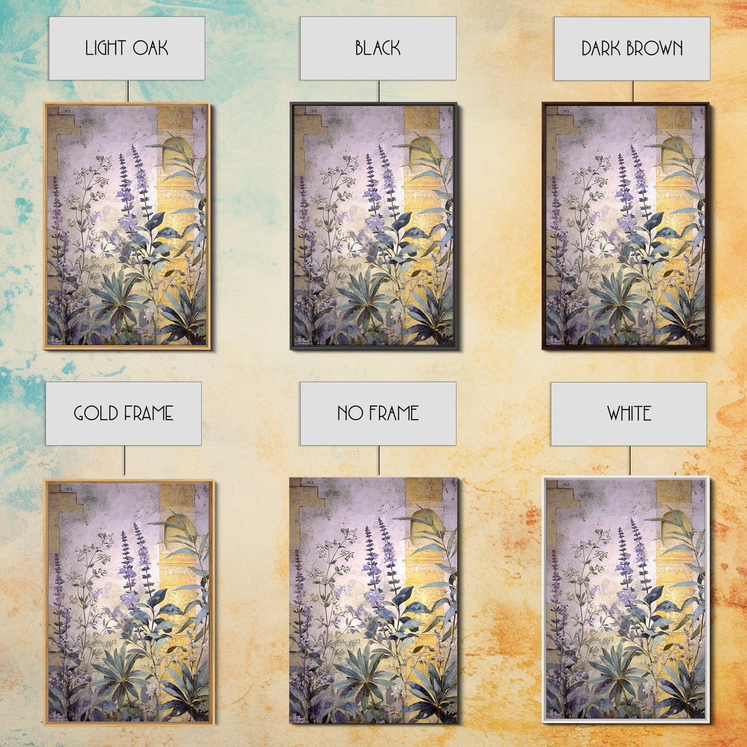 Lavender Field under Pale Sky Canvas Print, Guest Bedroom Art, New Home Gift, Bedroom Decor, Guest, Minimalist Wall Art, GBA-2x3-99
