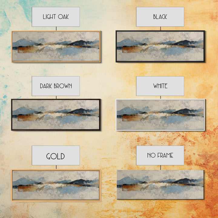 Warm Terracotta Shapes Canvas Print, Guest Bedroom Art, Framed Wall Art, Bedroom Decor, Abstract Art, Guest, GBA-3x1-86