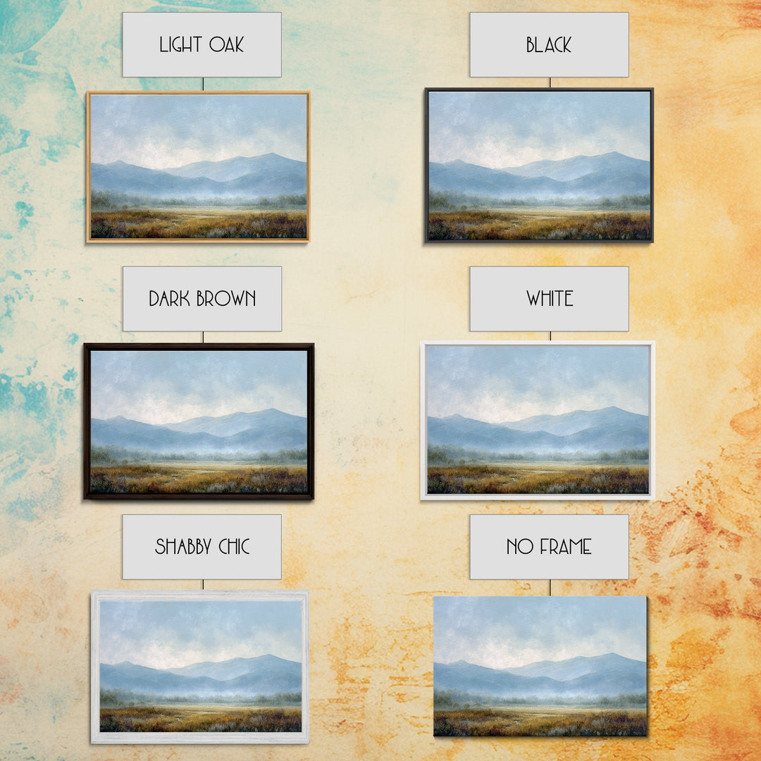 Soft Mountain Horizon Canvas Print, Guest Bedroom Art, Cat Wall Art, Bedroom Decor, Guest, Fine Art Print, Statement Artwork, GBA-3x2-11