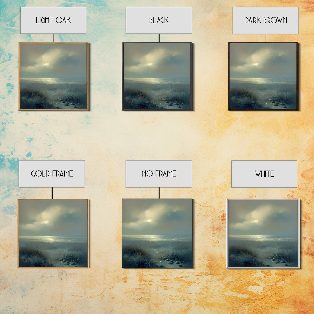 Quiet Abstract Landscape Canvas Print, General Fine Art, Decor, Living Room Decor, Fine Art, Digital Wall Art, GEN-1x1-97