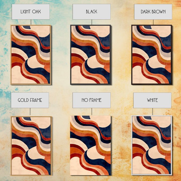 Warm Terracotta Abstract Canvas Print, General Fine Art, Wall Art, Living Room Decor, Abstract Art, Printable, GEN-2x3-14
