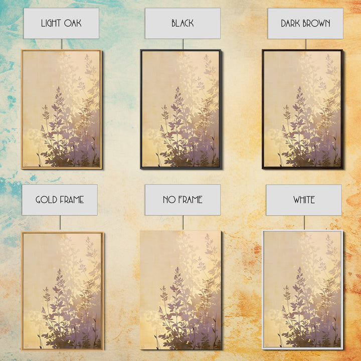 Botanical Silhouette Series Canvas Print, General Fine Art, Large Wall Art, Living Room Decor, Fine Art, Modern Decor, GEN-2x3-77