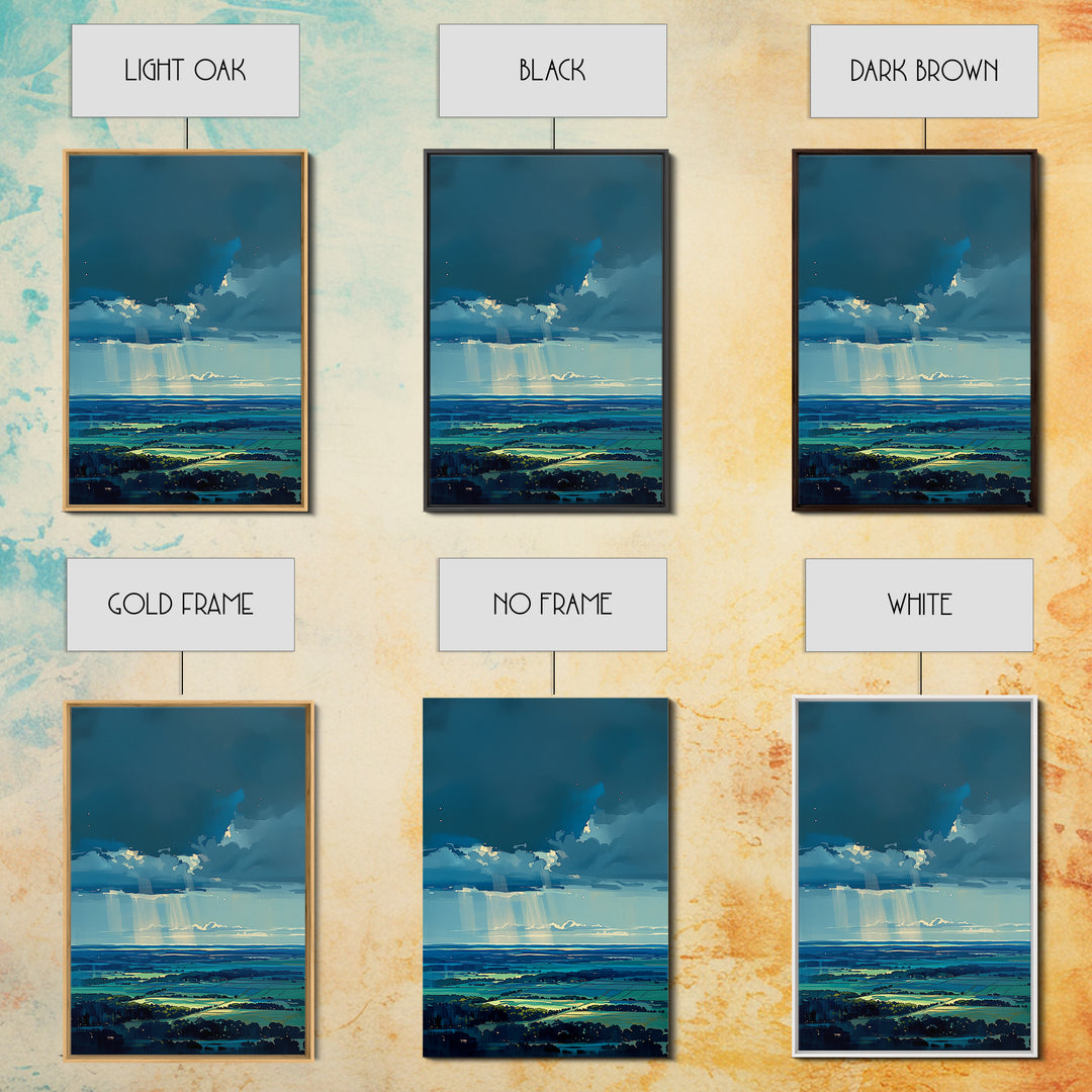 Quiet Abstract Landscape Canvas Print, General Fine Art, Art Prints, Living Room Decor, Fine Art, Wall Hanging, GEN-2x3-9