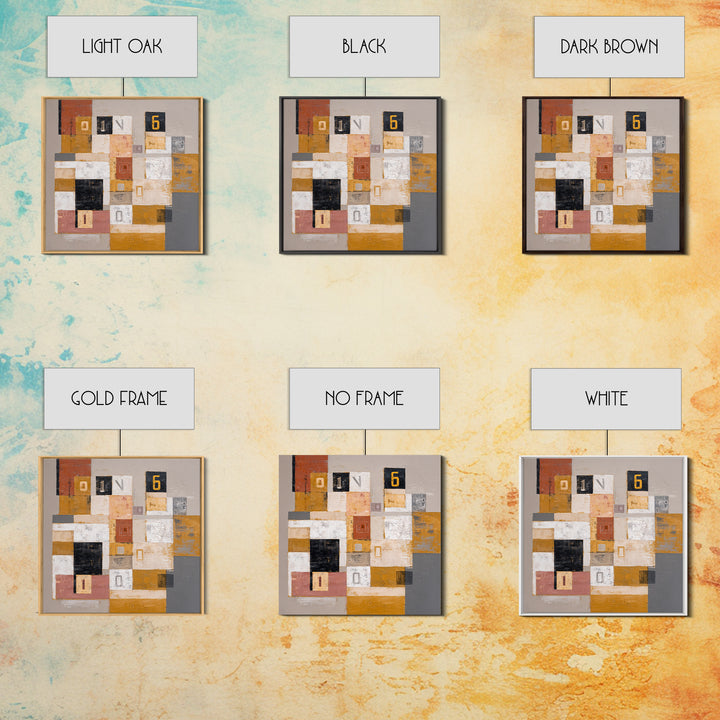 Scoreboard Numbers as Abstract Design Framed Canvas Print, Game Room Art, Unique Home Decor, Game Room Decor, Fine Art, Play, GRA-1x1-24