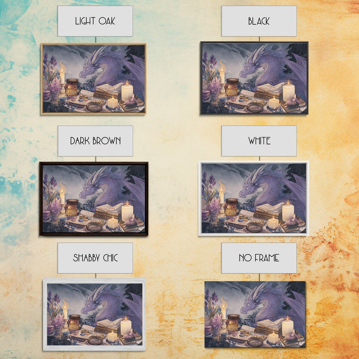 Fantasy Board Game Dragon Token Scene Framed Canvas Print, Game Room Art, New Home Gift, Game Room Decor, Fine Art, Play, GRA-3x2-15