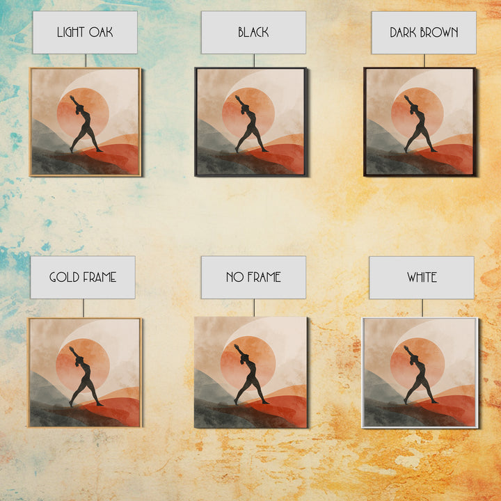 Fitness Woman Stretching Canvas Print, Gym Art, Luxury Decor, Gym Decor, Strength, Living Room Decor, Abstract Wall Art, GYM-1x1-69