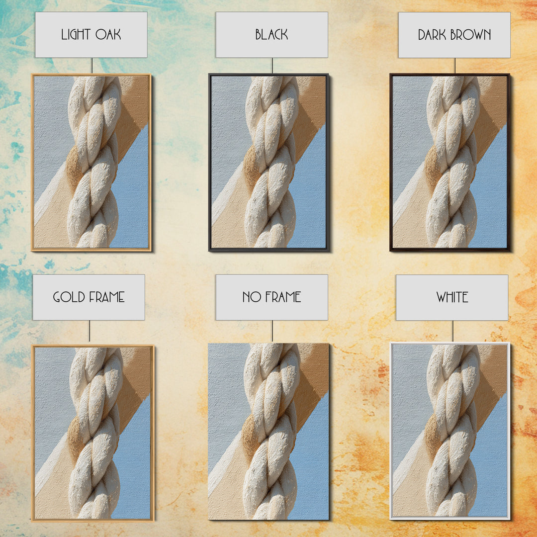 Cross Training Rope Wave Abstraction Framed Canvas Print, Gym Art, Gym Decor, Fine Art, Strength, Statement Artwork, Boho Decor, GYM-2x3-28