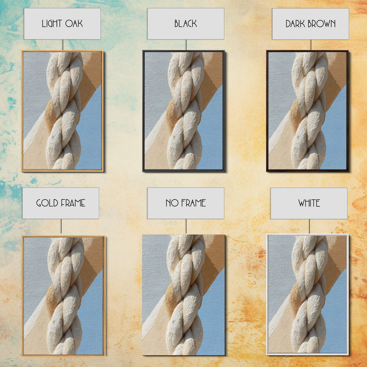 Cross Training Rope Wave Abstraction Framed Canvas Print, Gym Art, Gym Decor, Fine Art, Strength, Statement Artwork, Boho Decor, GYM-2x3-28