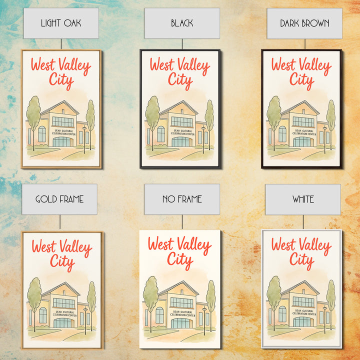 West Valley City Travel Poster, Canvas Print, Soft Sketch Travel Art, West Valley City Poster Print, Vintage Travel Art, Travel Wall Art