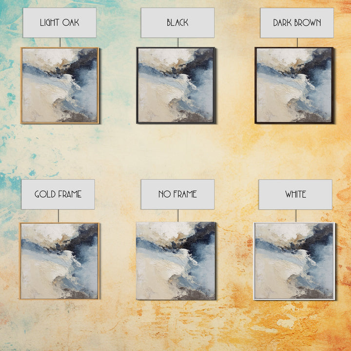 Soft Abstract Wave Forms Canvas Print, Hotel Art, Minimalist Wall Art, Hotel Decor, Abstract Art, Boutique, Hazbin Hotel, HOT-1x1-10
