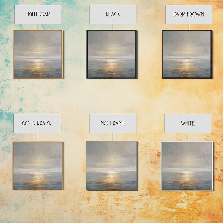 Large Calming Seascape Canvas Print, Hotel Art, Art Deco, Hotel Decor, Boutique, Minimalist Wall Art, Gallery Wall Art, HOT-1x1-3