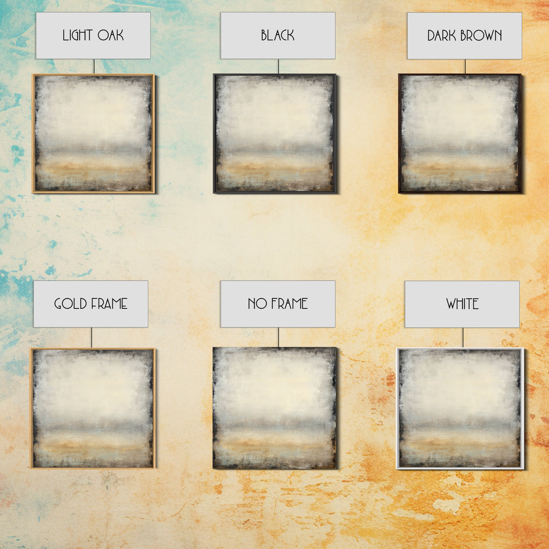 Sophisticated Neutral Abstract Framed Canvas Print, Hotel Art, Home Decor, Hotel Decor, Abstract Art, Boutique, Framed Art, HOT-1x1-73