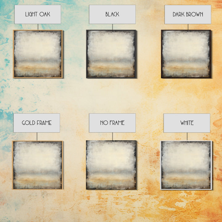 Sophisticated Neutral Abstract Framed Canvas Print, Hotel Art, Home Decor, Hotel Decor, Abstract Art, Boutique, Framed Art, HOT-1x1-73
