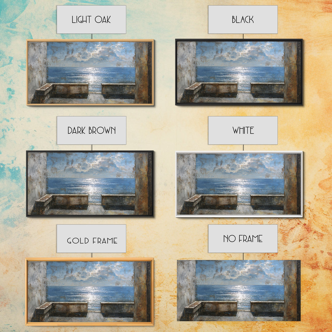 Panoramic Desert Horizon Framed Canvas Print, Hotel Art, Fine Art Print, Hotel Decor, Fine Art, Boutique, Wall Decor, HOT-2x1-16
