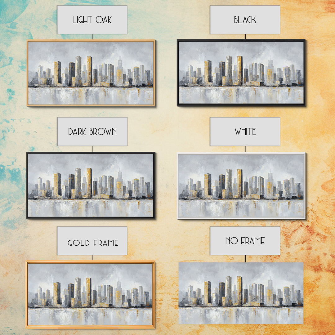 Quiet City Skyline Canvas Print, Hotel Art, Hotel Decor, Abstract Art, Boutique, Hazbin Hotel, Mid Century Modern, HOT-2x1-22