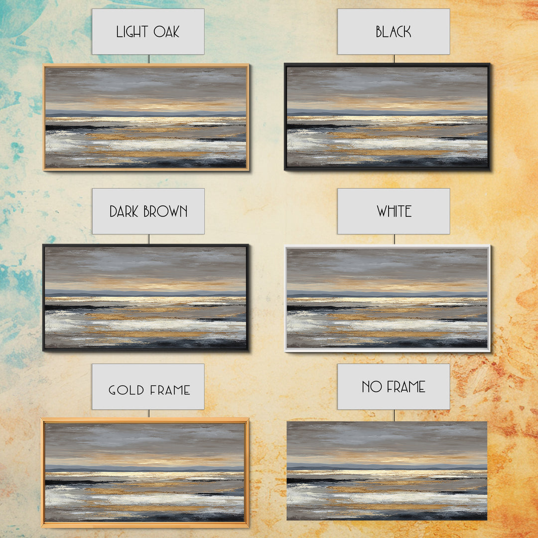 Panoramic Desert Horizon Framed Canvas Print, Hotel Art, Poster, Hotel Decor, Fine Art, Boutique, Wood Wall Art, Printable Art, HOT-2x1-40