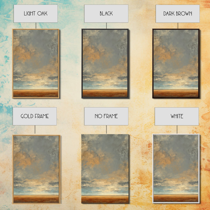 Panoramic Desert Horizon Framed Canvas Print, Hotel Art, Poster, Hotel Decor, Fine Art, Boutique, Wood Wall Art, Printable Art, HOT-2x3-52