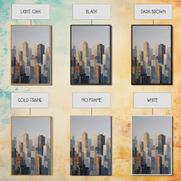 Quiet City Skyline Canvas Print, Hotel Art, Hotel Decor, Abstract Art, Boutique, Beach Decor, Minimalist Wall Art, HOT-2x3-82