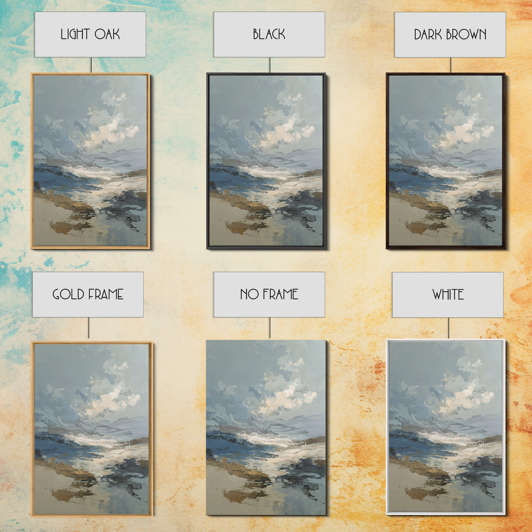 Soft Abstract Wave Forms Framed Canvas Print, Hotel Art, Abstract Art, Hotel Decor, Fine Art, Boutique, Gallery Wall Art, HOT-2x3-90
