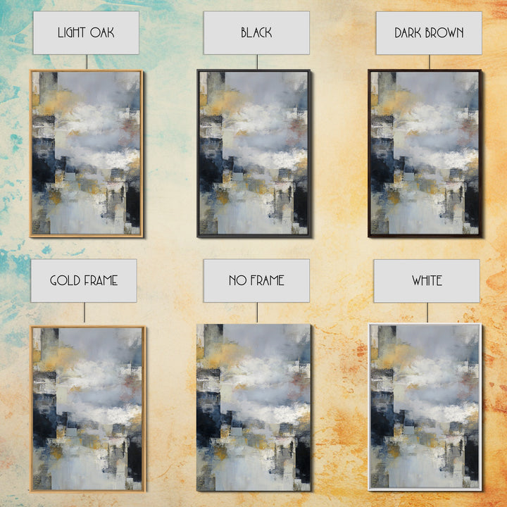Large Cloudscape with Subtle Drama Framed Canvas Print, Hotel Art, Modern Wall Art, Hotel Decor, Boutique, Neutral Decor, HOT-2x3-97