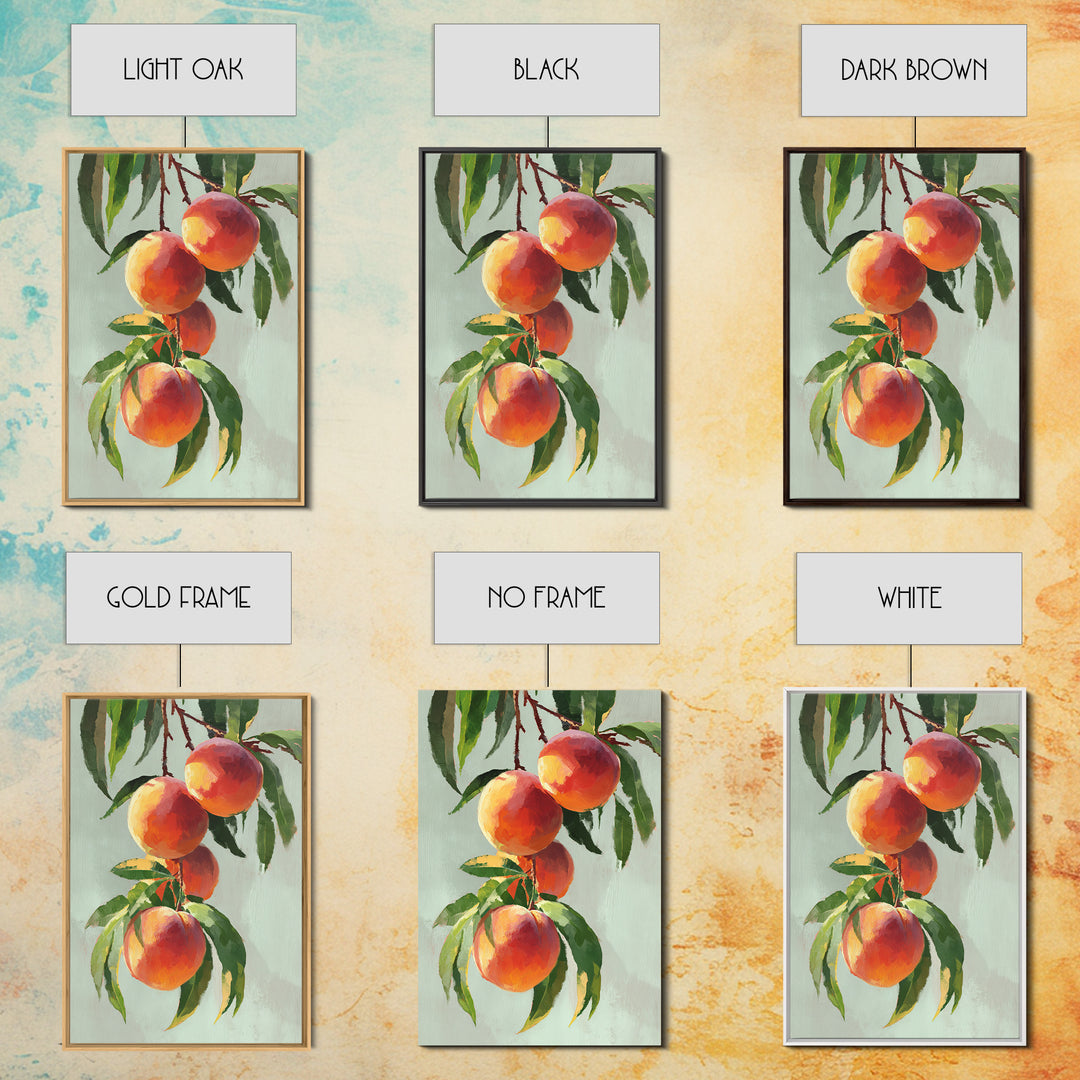 Still Life of Peaches Canvas Print, Impressionist Art, Fine Art Print, Living Room Decor, Fine Art, Impression, Painting, IMP-2x3-7