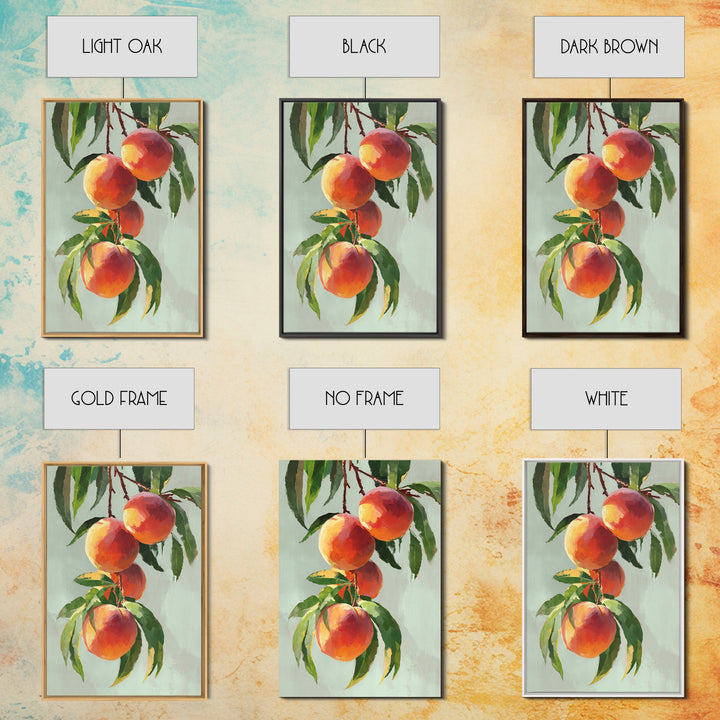 Still Life of Peaches Canvas Print, Impressionist Art, Fine Art Print, Living Room Decor, Fine Art, Impression, Painting, IMP-2x3-7