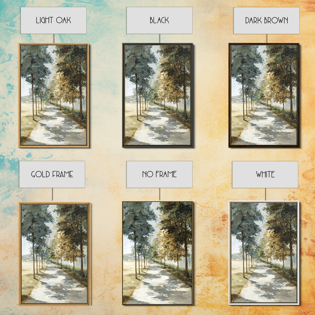 Garden Path Covered Canvas Print, Impressionist Art, Textured Wall Art, Living Room Decor, Impression, Landscape Painting, IMP-2x3-82