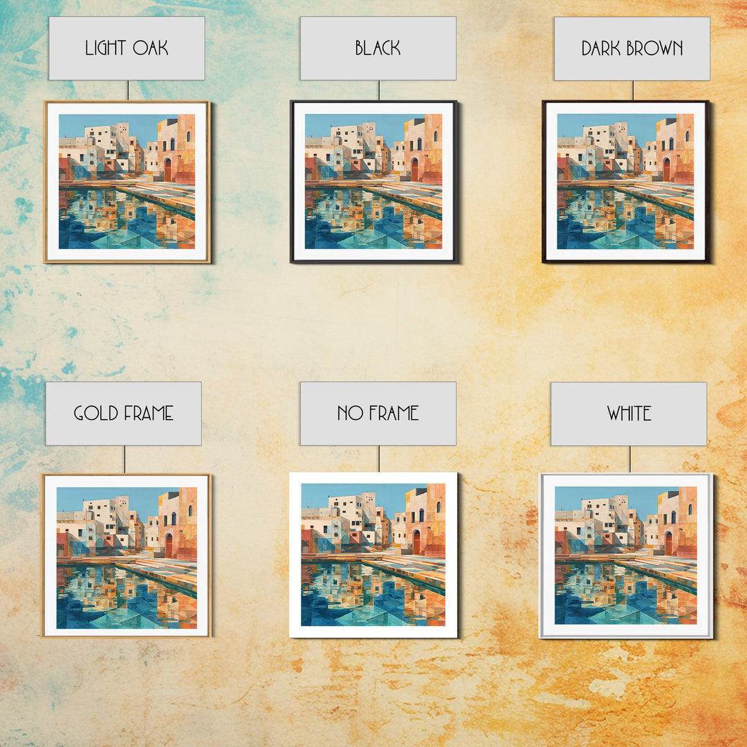 Venetian Canal Reflection Without City Crowd Canvas Print, Italian Villa Art, Bedroom Wall Art, Living Room Decor, Villa, IVA-1x1-44