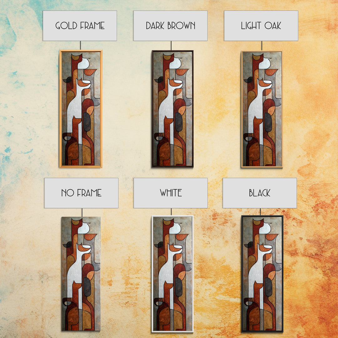 Continuous Line Dog Portrait Canvas Print, Line Art, Home Decor, Living Room Decor, Line, Modern Wall Art, Boho Wall Decor, LIN-1x3-97