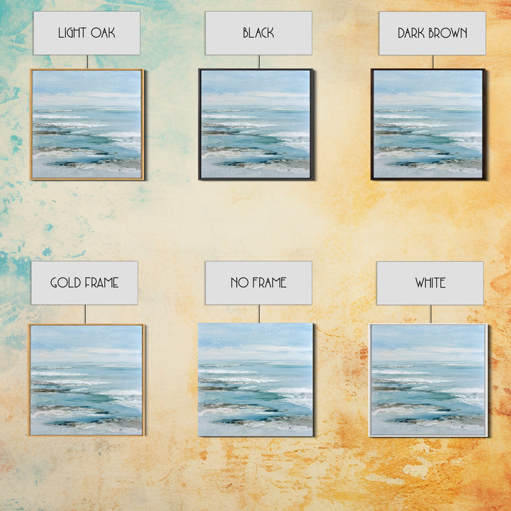 Coastal Aerial Shoreline Canvas Print, Living Room Art, Gallery Decor, Living Room Decor, Fine Art, Living, Wall Art, LIR-1x1-59