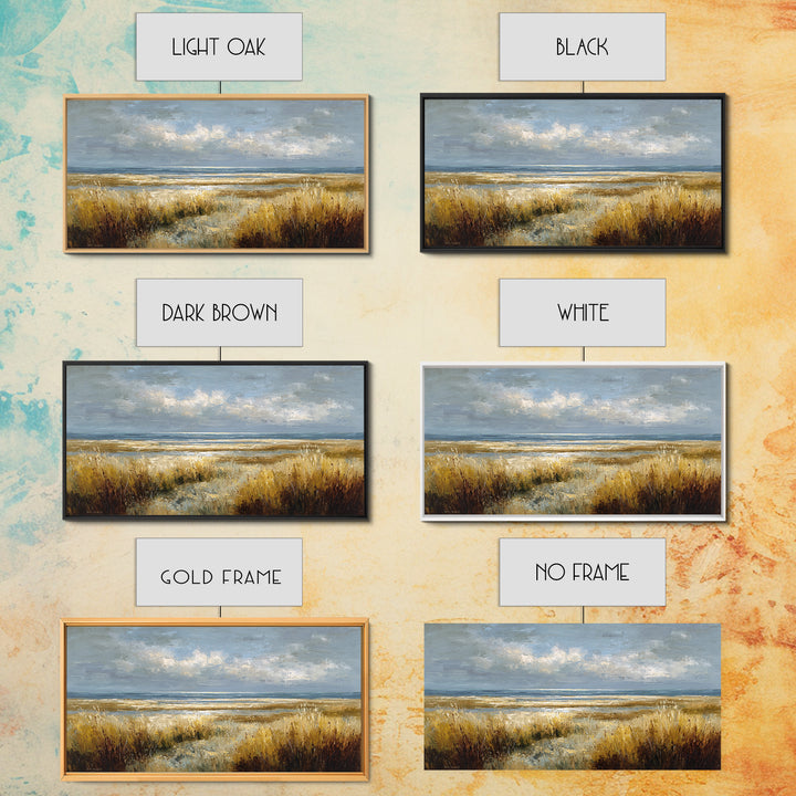 Modern Landscape with Expansive Calm Sky Framed Canvas Print, Living Room Art, Printable Wall Art, Living Room Decor, Living, LIR-2x1-23
