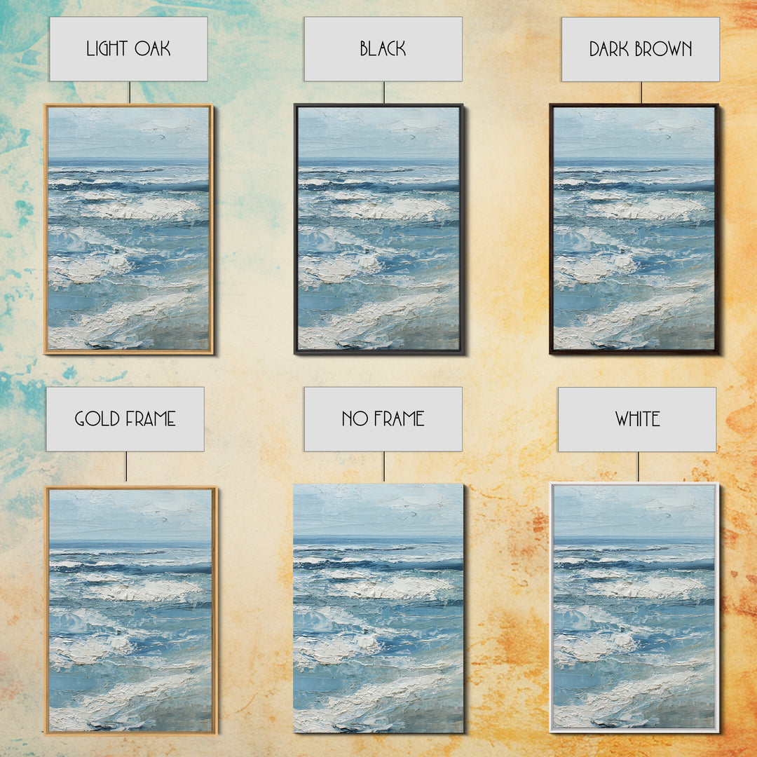Coastal Aerial Shoreline Framed Canvas Print, Living Room Art, Contemporary Art, Living Room Decor, Fine Art, Living, LIR-2x3-19