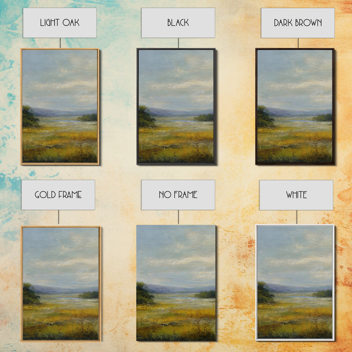 Quiet Meadow Landscape Canvas Print, Living Room Art, Large Wall Art, Living Room Decor, Fine Art, Living, Dopamine Decor, LIR-2x3-79