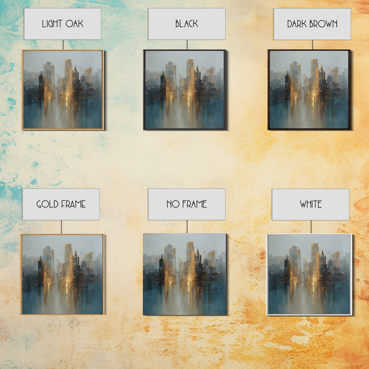 Quiet City Skyline Canvas Print, Law Office Art, Office Wall Art, Office Decor, Abstract Art, Counsel, Butterfly Art, LOA-1x1-36