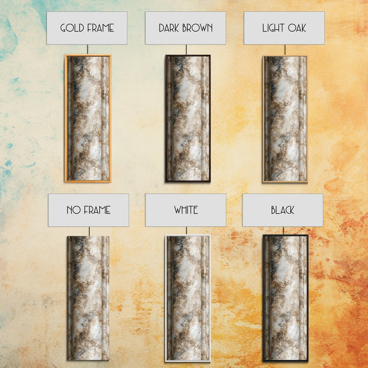 Marble Courthouse Column Study Without Building Scene Canvas Print, Law Office Art, Textured Painting, Office Decor, Counsel, LOA-1x3-39