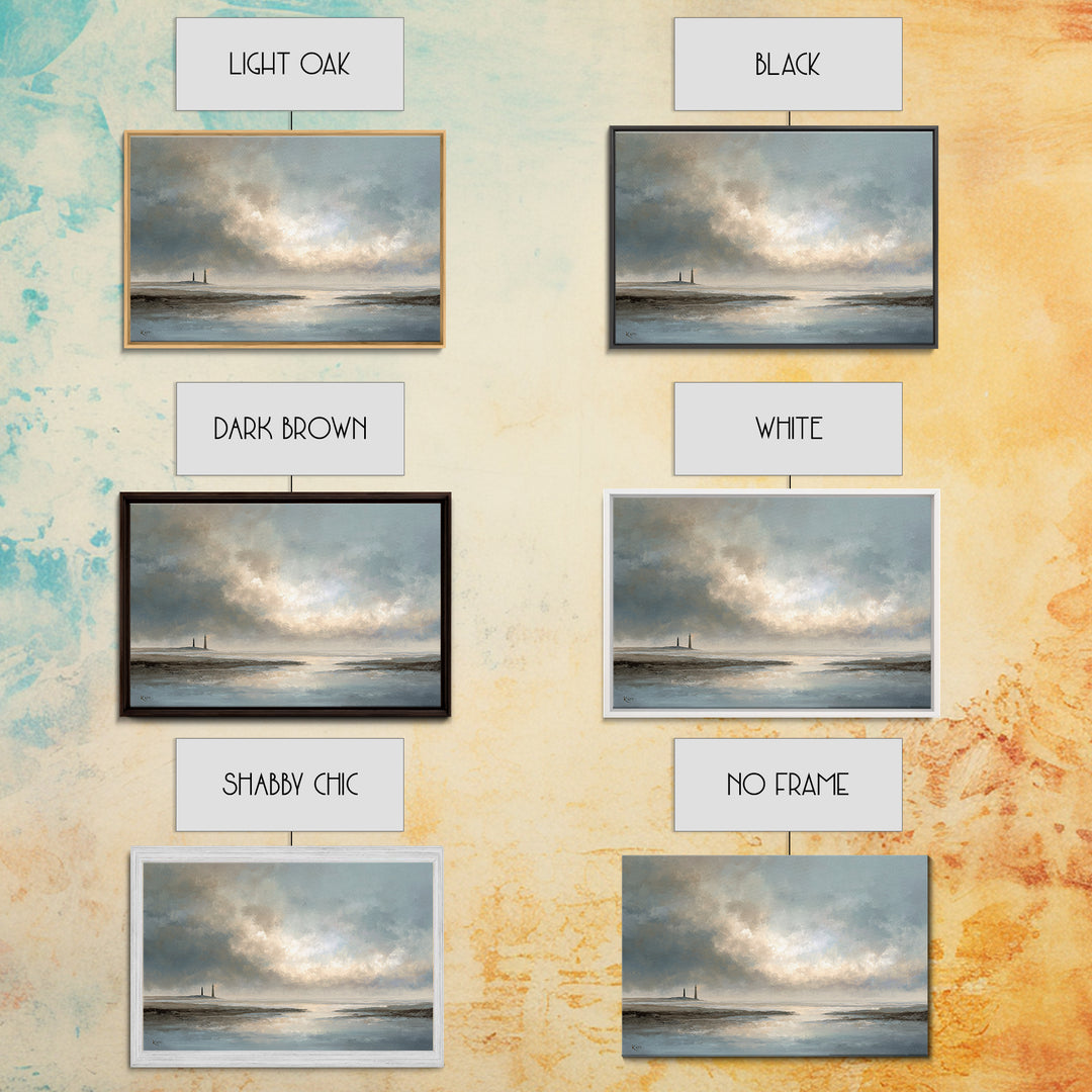 Stormy Landscape with Lighthouse as Guidance Metaphor Canvas Print, Law Office Art, Butterfly Art, Office Decor, Counsel, LOA-3x2-87
